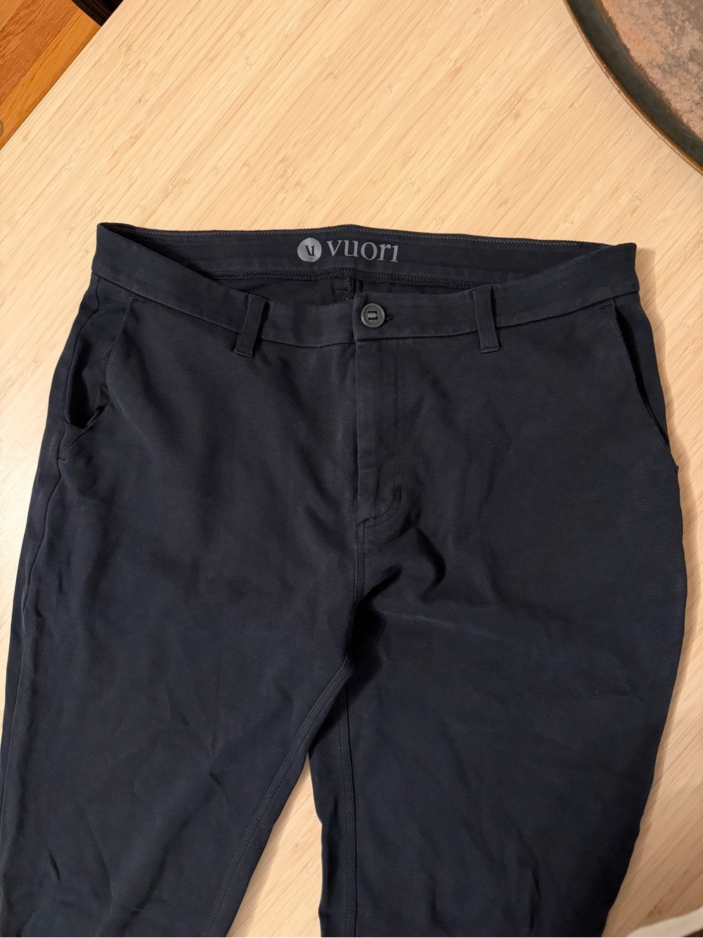 Vuori Men's Black Chino-Style Performance Pants